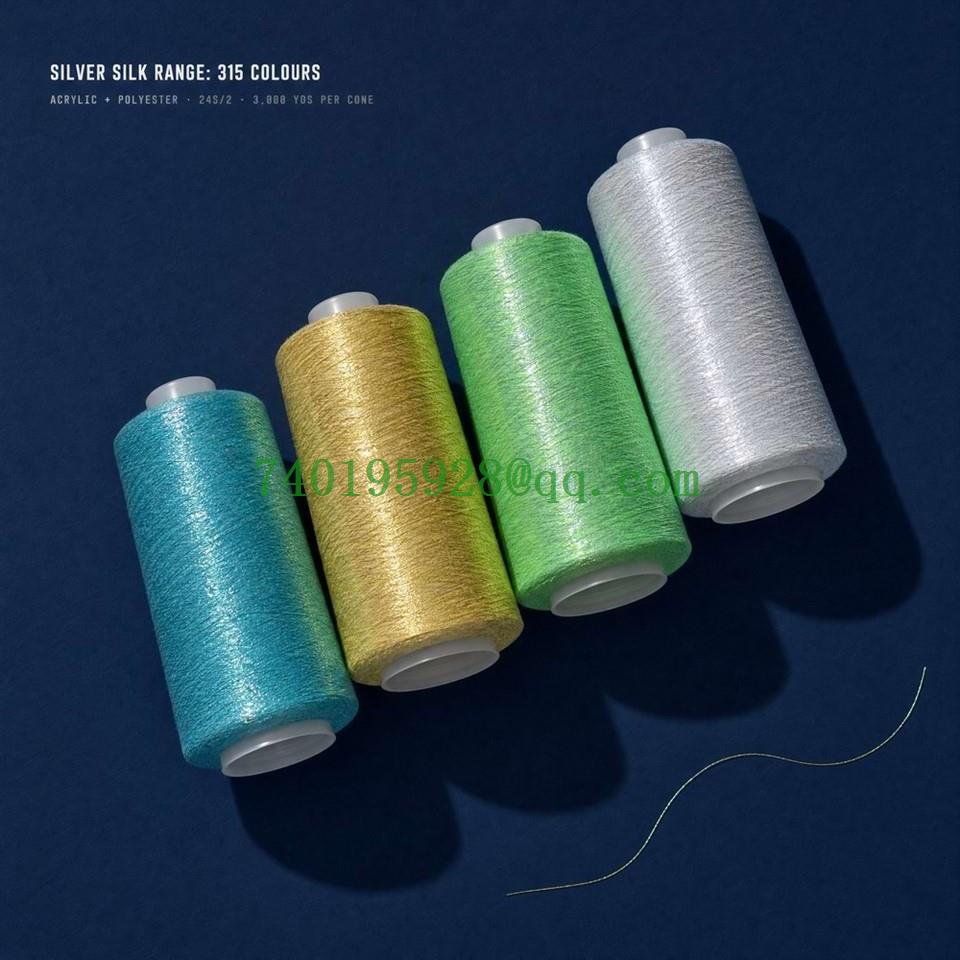Gold And Silver Metallic Embroidery Thread | 315 Colors factory